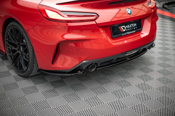 Heck Ansatz Flaps Diffusor für BMW Z4 M-Paket G29 schwarz Hochglanz