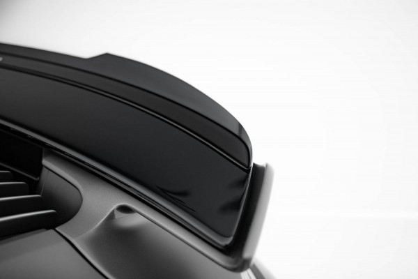 Spoiler CAP für Porsche 911 Turbo S Sport Package 992 schwarz Hochglanz