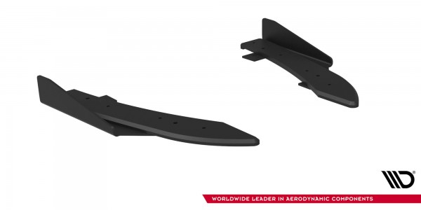 Street Pro Heck Ansatz Flaps Diffusor +Flaps für Ford Audi RS5 Sportback F5 schwarz Hochglanz