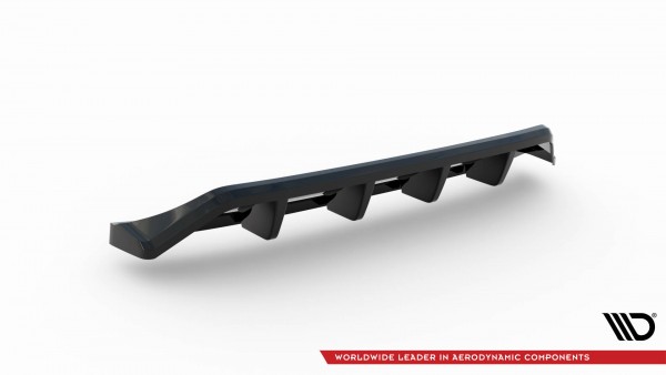 Mittlerer Diffusor Heck Ansatz DTM Look für Mazda 3 Mk4 schwarz Hochglanz