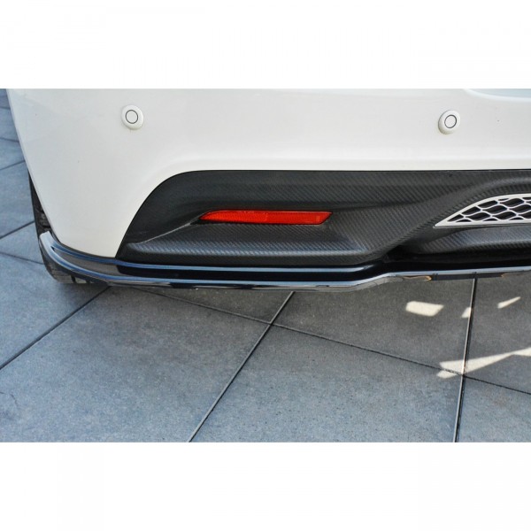 Mittlerer Diffusor Heck Ansatz für HONDA CR-Z schwarz Hochglanz