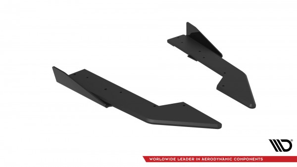 Street Pro Heck Ansatz Flaps Diffusor +Flaps für Ford Mustang GT Mk7 schwarz Hochglanz
