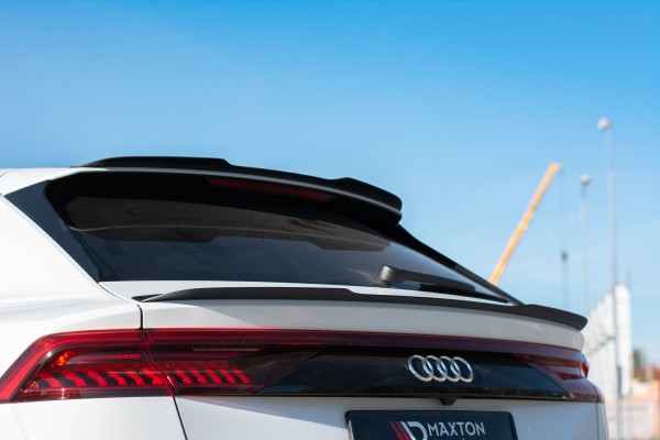 Niedriger Spoiler CAP für Audi Q8 S-line / SQ8 Mk1 schwarz Hochglanz