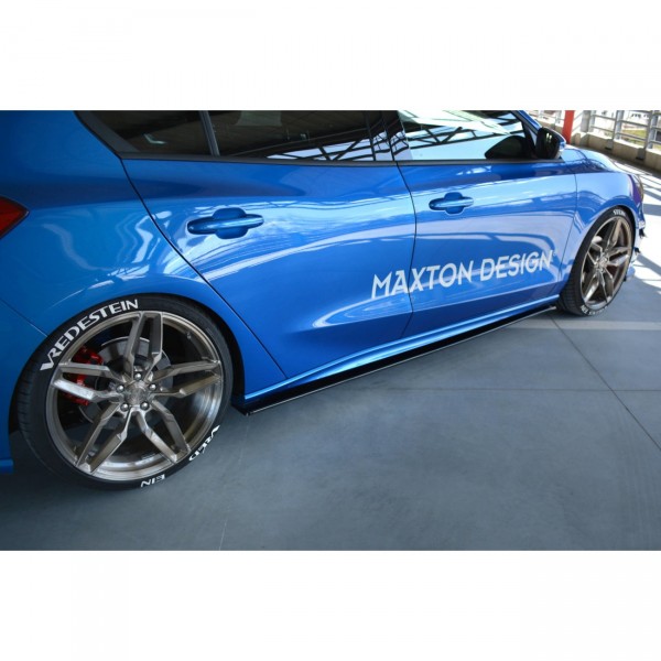 Seitenschweller Ansatz für Ford Focus ST / ST-Line Mk4 schwarz Hochglanz