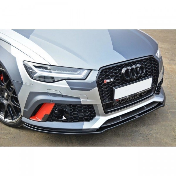 Front Ansatz V.1 für Audi RS6 C7 / C7 FL schwarz Hochglanz