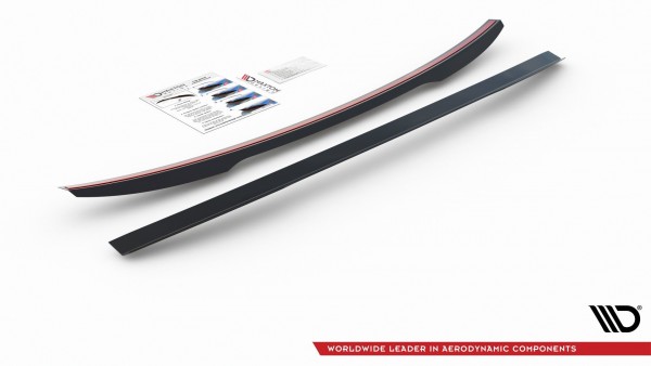 Spoiler CAP für Audi A7 C8 / C8 S-Line / S7 C8 / RS7 C8 schwarz Hochglanz