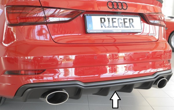 Rieger Heckeinsatz Audi A3 S3 (8V) 5-tür. (Limousine 8VS)