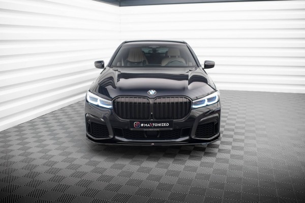 Front Ansatz V.4 für BMW 7 M-Paket G11 / G12 Facelift schwarz Hochglanz