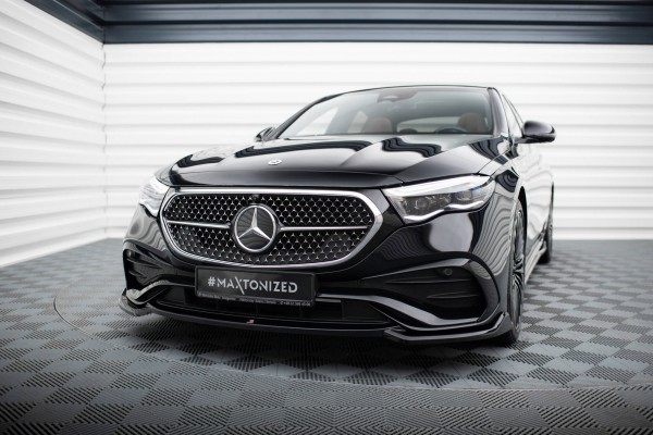 Front Ansatz V.1 für Mercedes-Benz E AMG-Line W214 schwarz Hochglanz