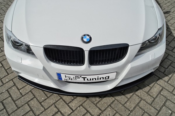 CUP Frontspoilerlippe aus ABS hochglanz schwarz BMW 3er E90/E91 M Paket Bj.: 2005-2008 Limousine + T