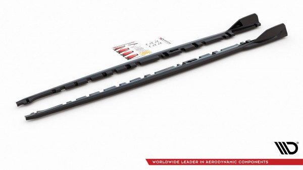 Seitenschweller Ansatz für V.3 für BMW 1er F40 M-Paket/ M135i Carbon Look