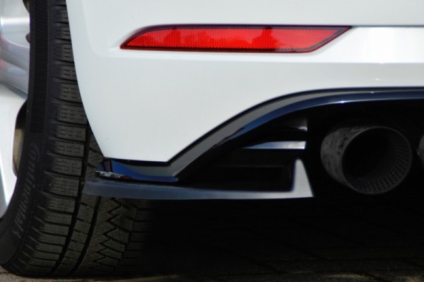 Heckansatz L/R aus ABS hochglanz schwarz VW Golf 7 R, Typ AU Facelift ab Bj.: 2017- Für alle Ausführ