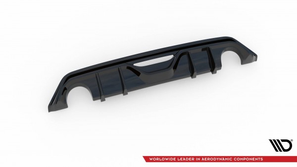 Diffusor Heck Ansatz für Toyota GR Yaris Mk4 schwarz Hochglanz