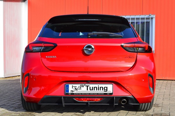 Gefräßte Heckansatz in perfekter Race Track Optik aus ABS