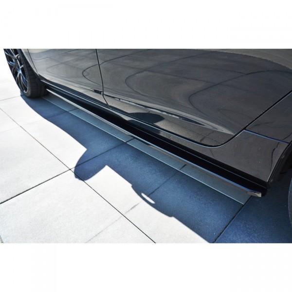 Seitenschweller Ansatz für Volvo V60 Polestar Facelift schwarz Hochglanz