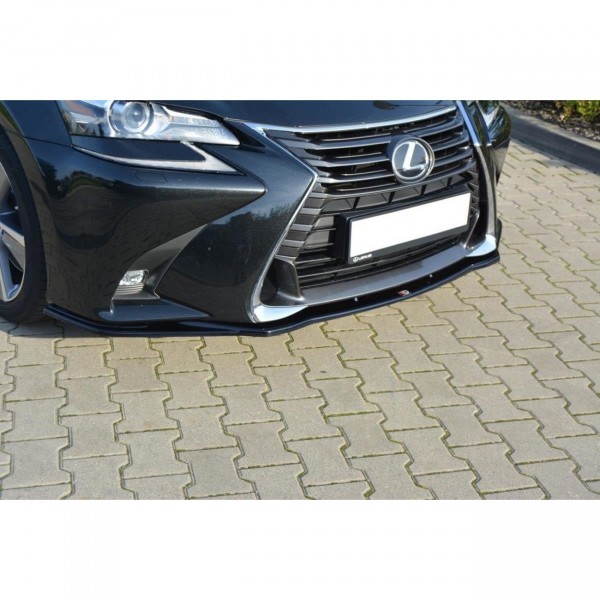 Front Ansatz V.1 für Lexus GS Mk4 Facelift schwarz Hochglanz