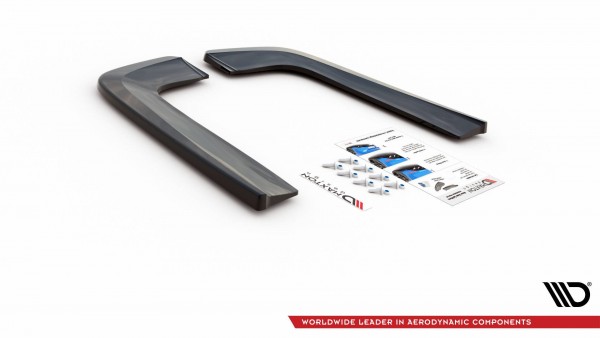 Heck Ansatz Flaps Diffusor V.1 für Mercedes-Benz V-Klasse AMG-Line W447 Facelift schwarz Hochglanz