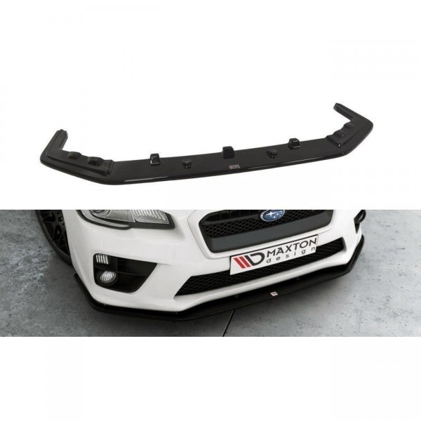 Front Ansatz für v.2 SUBARU WRX STI schwarz Hochglanz