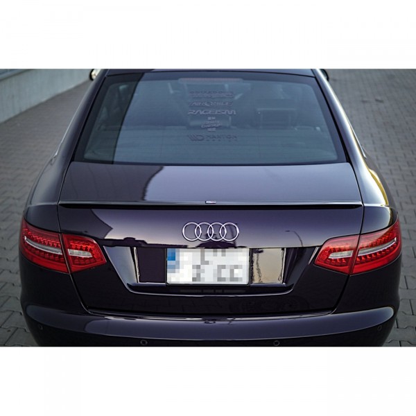Spoiler CAP für Audi A6 S-Line C6 FL Limousine schwarz Hochglanz