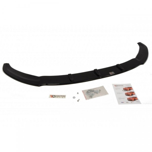 Front Ansatz für (RS Look Stoßstange) Ford Fiesta Mk7 schwarz Hochglanz