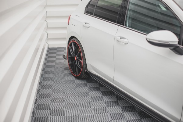 Robuste Racing Seitenschweller Ansatz für für + Flaps Volkswagen Golf GTI / GTE / GTI Clubsport / R-