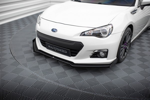 Street Pro Front Ansatz für +Flaps für V.1 + Flaps Subaru BRZ Mk1 schwarz Hochglanz