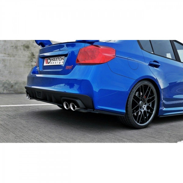 Heck Ansatz Flaps Diffusor V.1 für SUBARU WRX STI schwarz Hochglanz