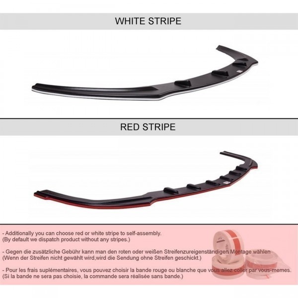 Front Ansatz passend für v.1 CITROEN DS5 FACELIFT, PREFACE schwarz matt