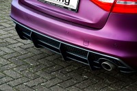 Gefräßter Heckansatz 3 tlg. in perfekter Race Track Optik mit Finnen, aus ABS Gefräßter Heckansatz 3 tlg. in perfekter Race Track Optik mit Finnen, aus ABS