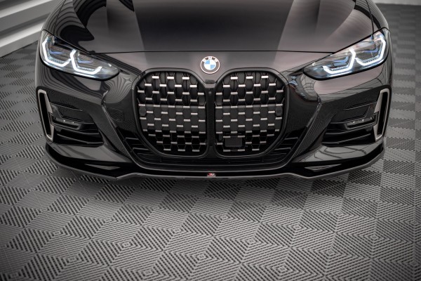 Front Ansatz V.3 für BMW 4er M-Paket / M440i G22 schwarz Hochglanz