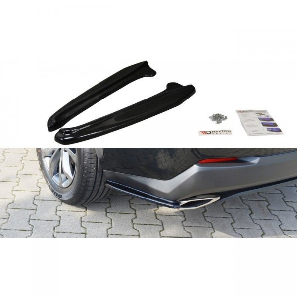 Heck Ansatz Flaps Diffusor für Lexus NX Mk1 T schwarz Hochglanz