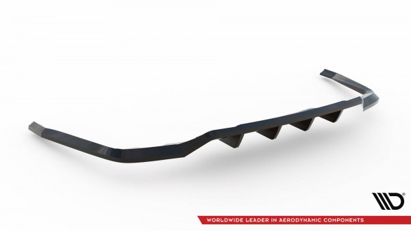 Hinten Splitter (mit einem vertikalem balken) für Ford Explorer XLT Mk6 schwarz Hochglanz