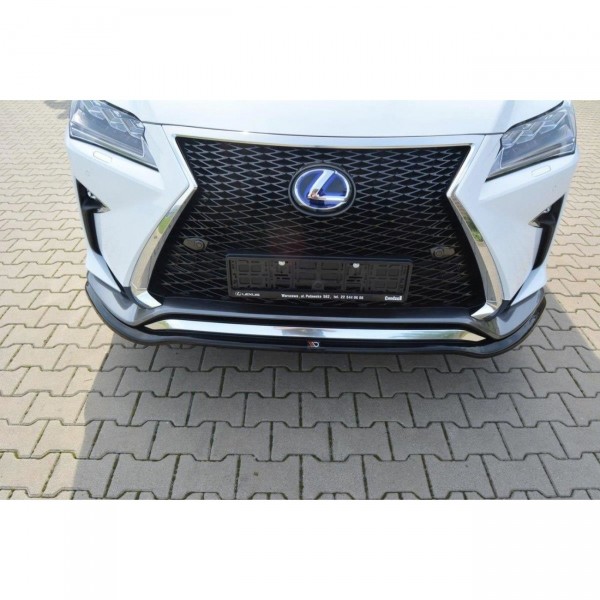 Front Ansatz V.1 für Lexus RX Mk4 F-Sport schwarz Hochglanz