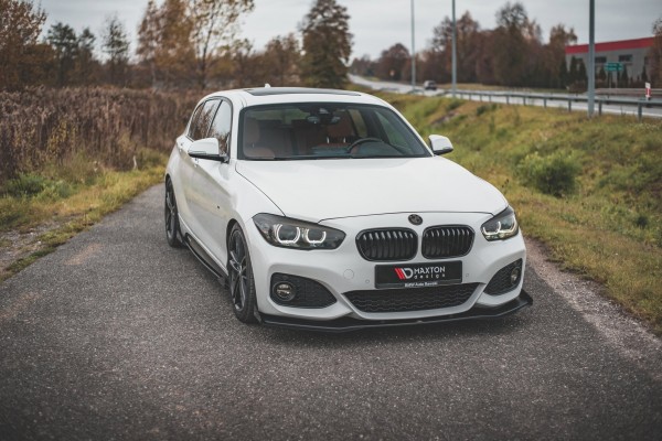 Robuste Racing Front Ansatz V.3 für passend +Flaps für BMW 1er F20 M-Paket Facelift / M140i schwarz