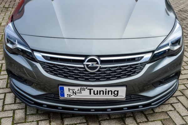 Cup Frontspoilerlippe aus ABS hochglanz schwarz Opel Astra K, Sports Tourer Bj.: 2015-2019 passend f