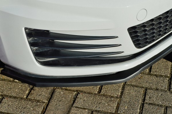 Cup Frontspoilerlippe aus ABS Version 2 hochglanz schwarz VW Golf 7 GTI + GTD Typ AU Bj.: 2014-2017