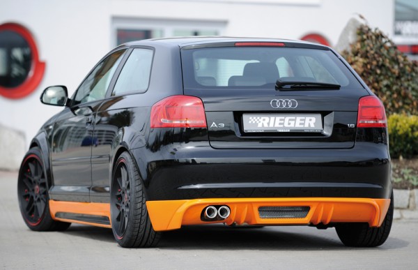 Rieger Heckschürzenansatz Diffusor Audi A3 (8P) Cabrio