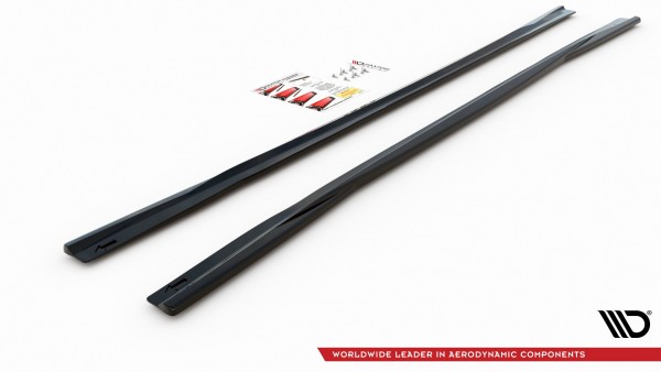 Seitenschweller Ansatz für Aud A6 S-Line / S6 C8 Carbon Look