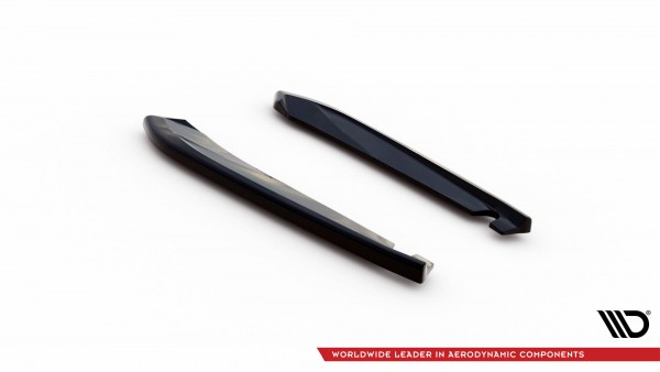 Heck Ansatz Flaps Diffusor V.1 für Seat Leon Cupra Sportstourer Mk3 schwarz Hochglanz