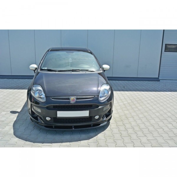 Front Ansatz für Fiat Punto Evo Abarth schwarz Hochglanz
