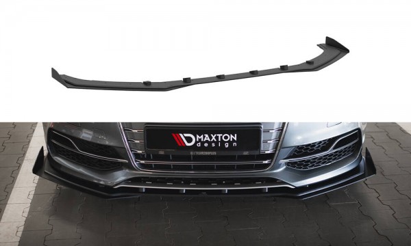 Street Pro Front Ansatz für +Flaps für + Flaps Audi S3 / A3 S-Line Limousine 8V schwarz Hochglanz