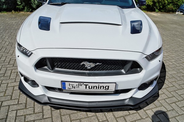 CUP Frontspoilerlippe aus ABS hochglanz schwarz Ford Mustang Ab Bj.: 2014 - Nur passend für Mustang