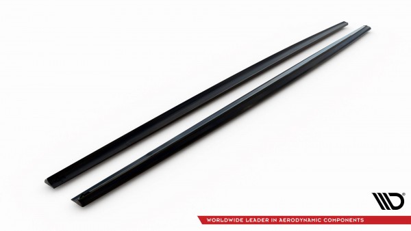 Seitenschweller Ansatz für Mercedes-Benz S AMG-Line W223 schwarz Hochglanz
