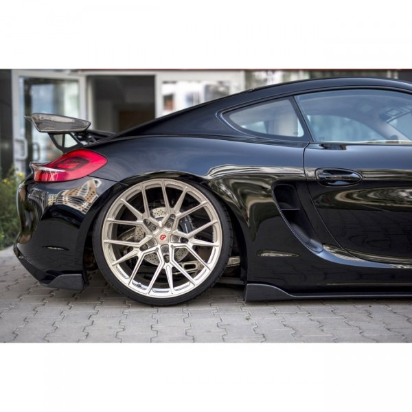 Heck Ansatz Flaps Diffusor für Porsche Cayman Mk2 981C