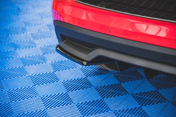 Heck Ansatz Flaps Diffusor für Skoda Kamiq Carbon Look