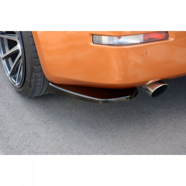 Heck Ansatz Flaps Diffusor für NISSAN 350Z schwarz Hochglanz