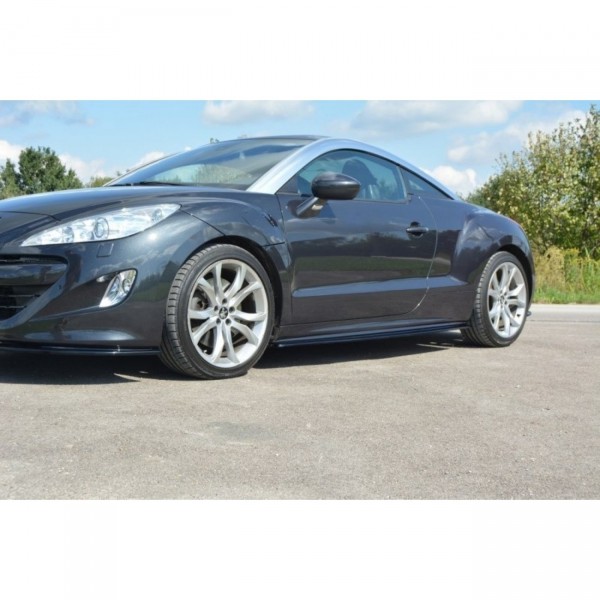 Seitenschweller Ansatz für Peugeot RCZ Mk1 / Mk1 Facelift schwarz Hochglanz