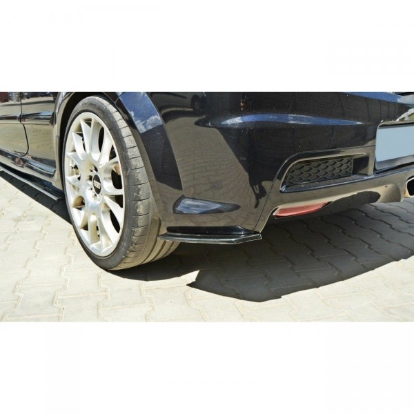 Heck Ansatz Flaps Diffusor für OPEL ASTRA H (FOR OPC / VXR) schwarz Hochglanz