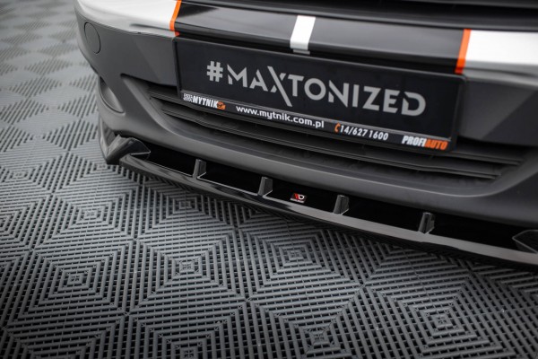 Front Ansatz für Ford Transit Courier Mk1 schwarz Hochglanz