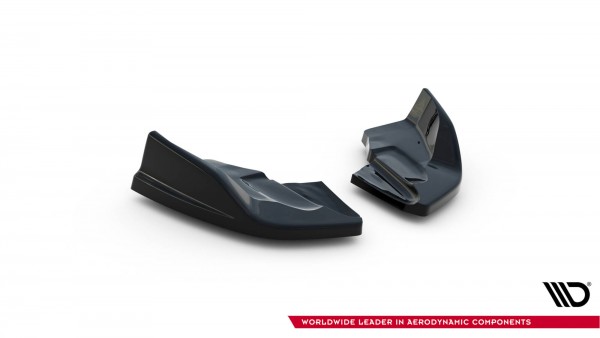 Heck Ansatz Flaps Diffusor V.2 für Ford Fiesta ST Mk7 Facelift schwarz Hochglanz